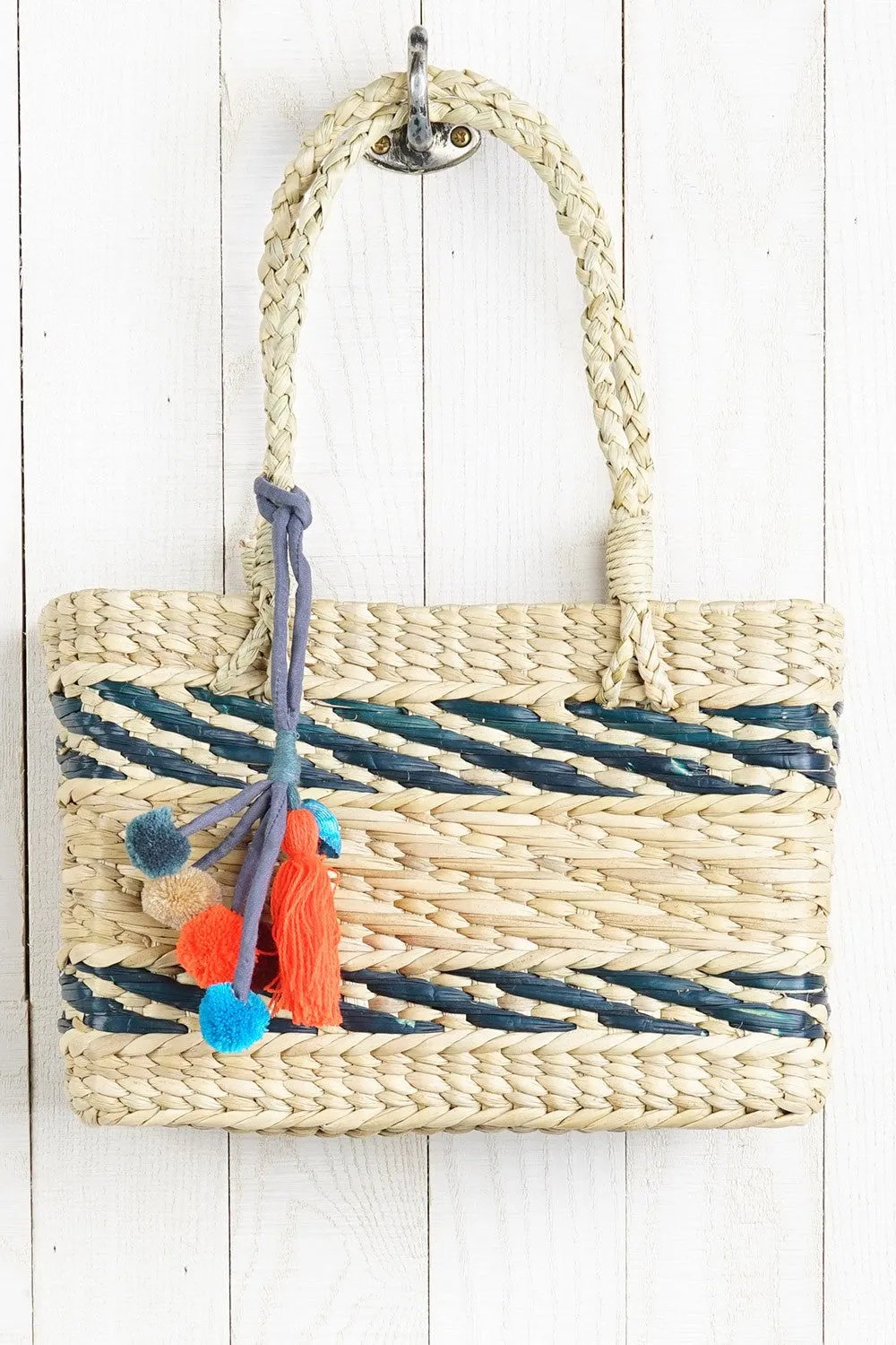 Striped Handwoven Tote