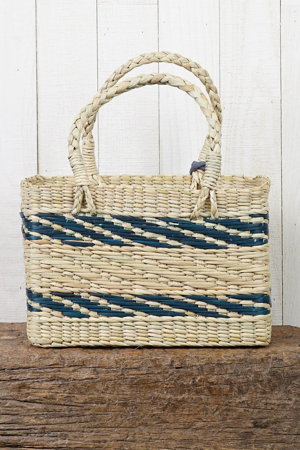 Striped Handwoven Tote