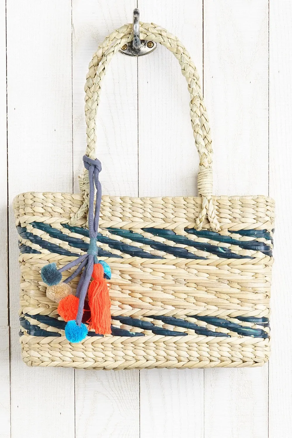 Striped Handwoven Tote
