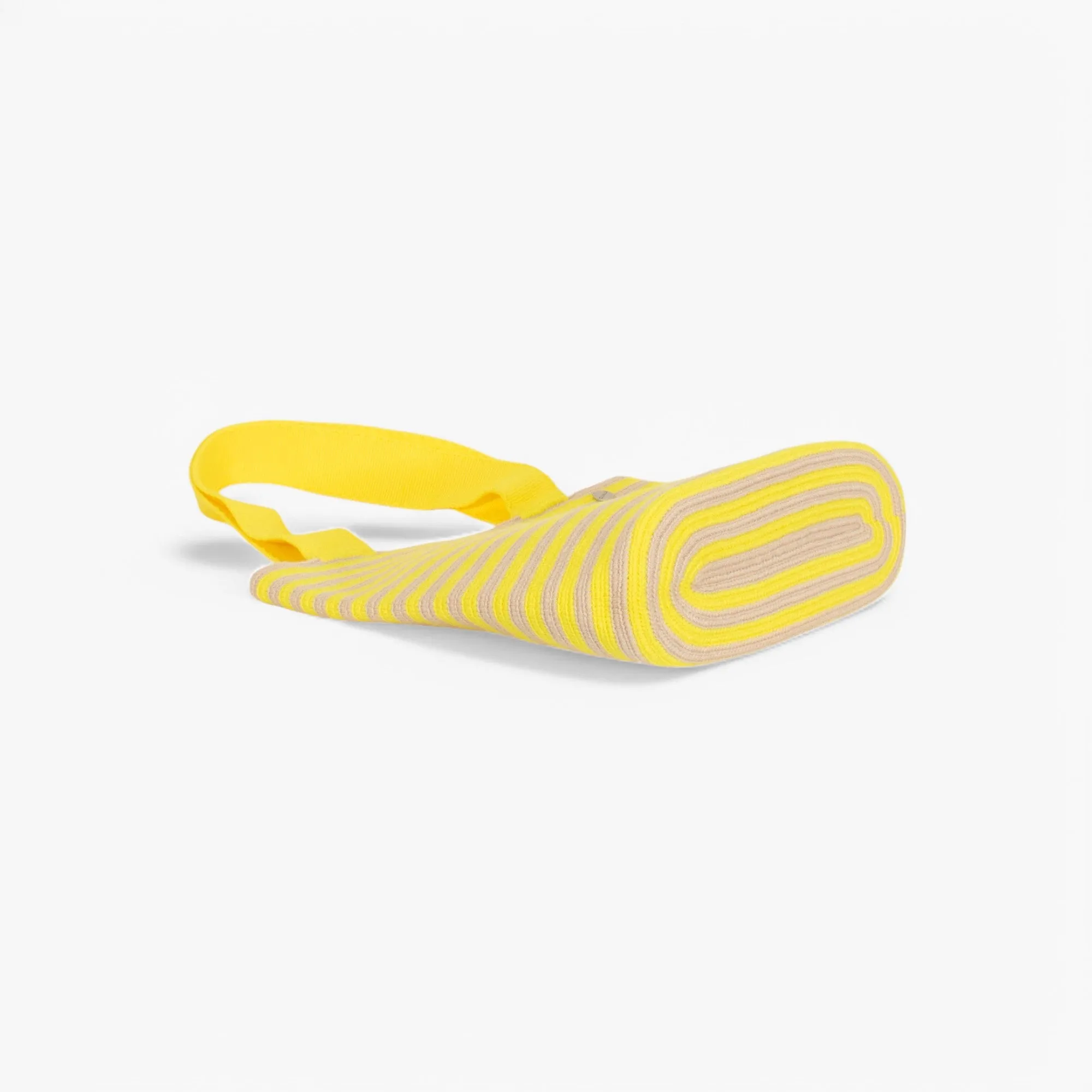 Striped oval tote | Lemon fizz