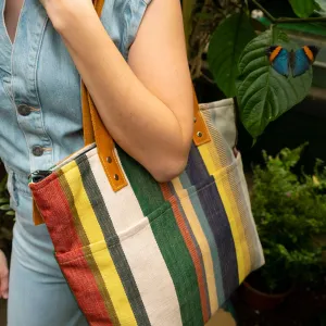 Striped Shoulder Bag