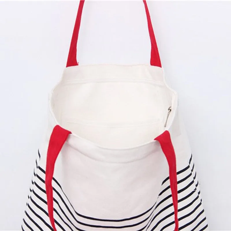 Striped Tote Bag