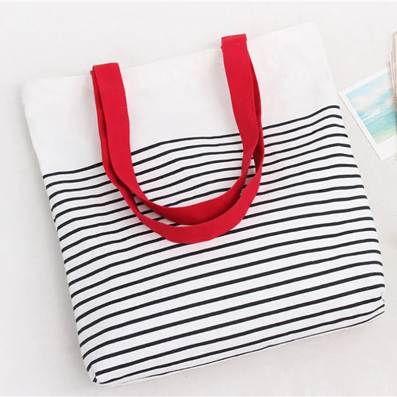 Striped Tote Bag