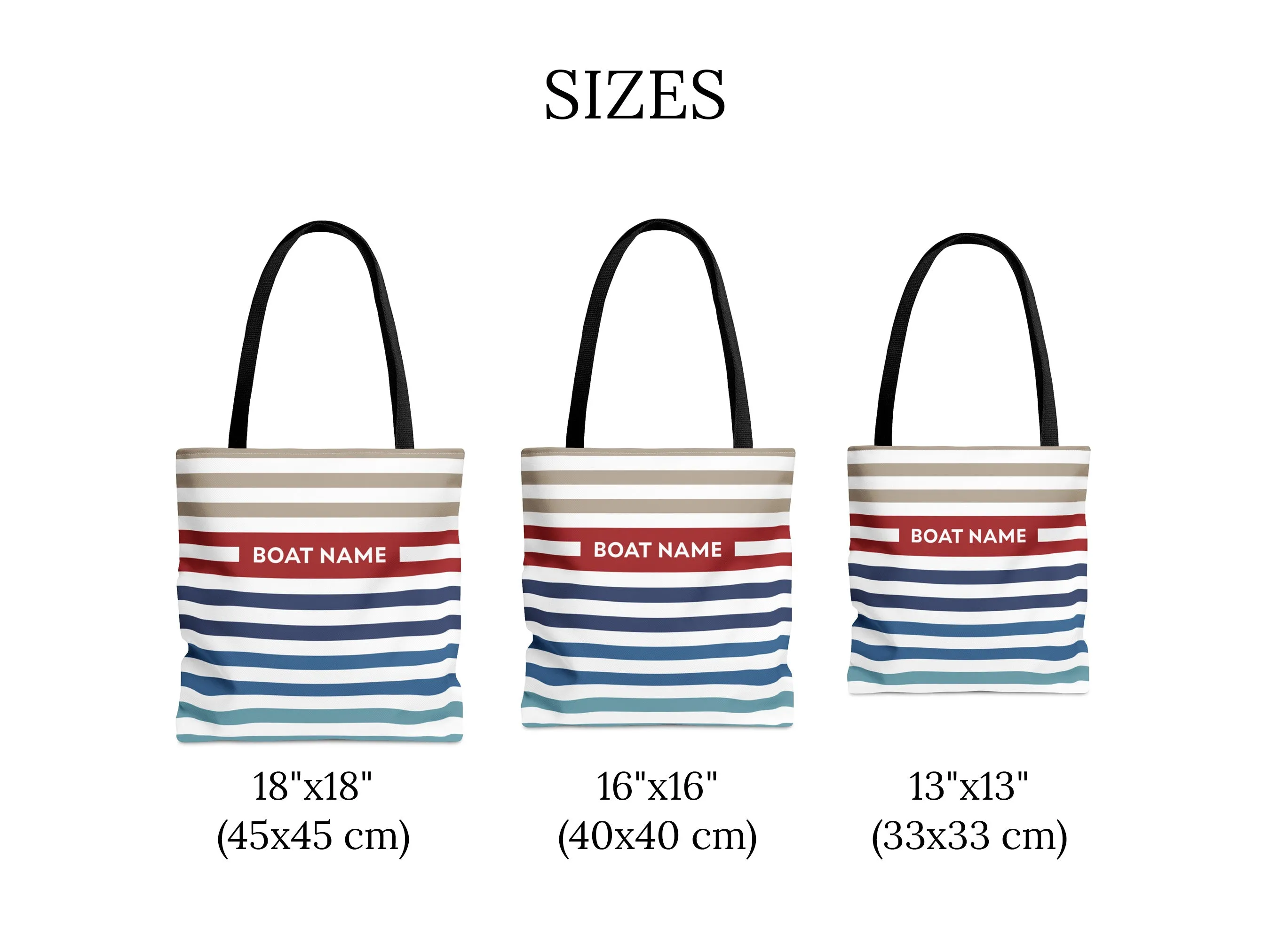 Striped Yacht Tote Bag | Upwind Design