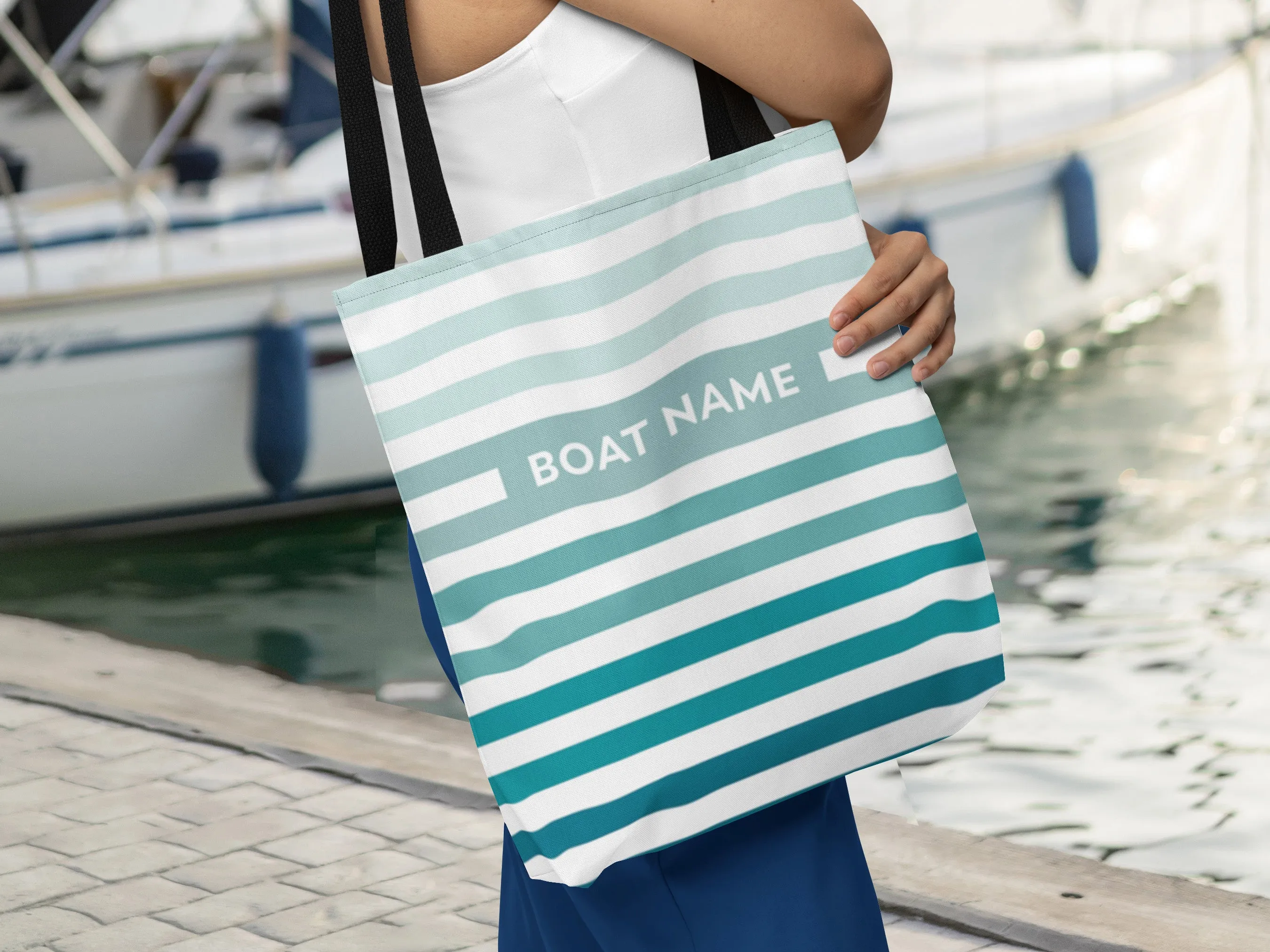 Striped Yacht Tote Bag | Upwind Design