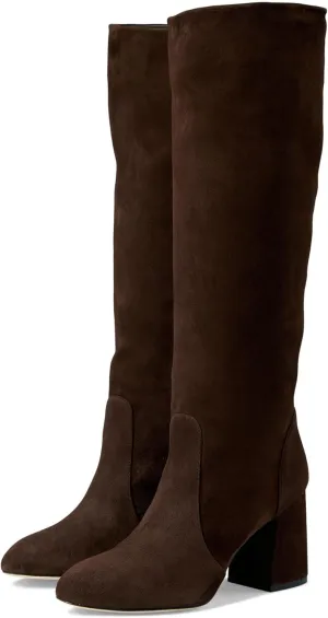 Stuart Weitzman Flareblock 85 Slouch Boot Walnut 5.5 B