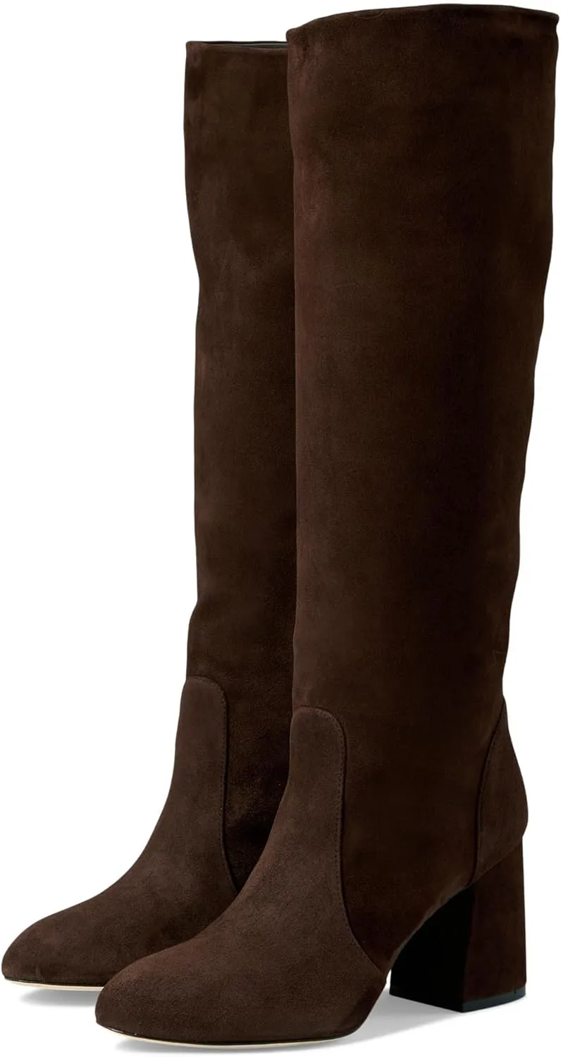 Stuart Weitzman Flareblock 85 Slouch Boot Walnut 5.5 B