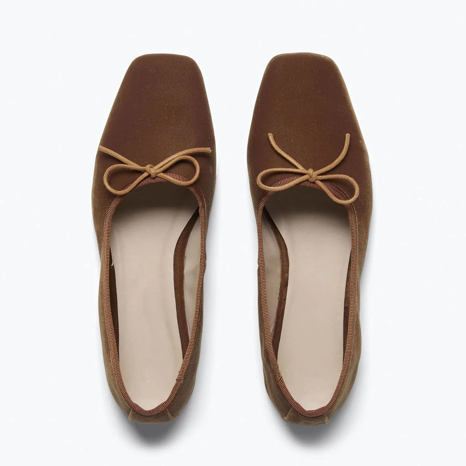 Studded Flats for Women with Ballet Inspired Design; Comfortable Slip-On with Square Toe; Ideal for Formal Office Wear