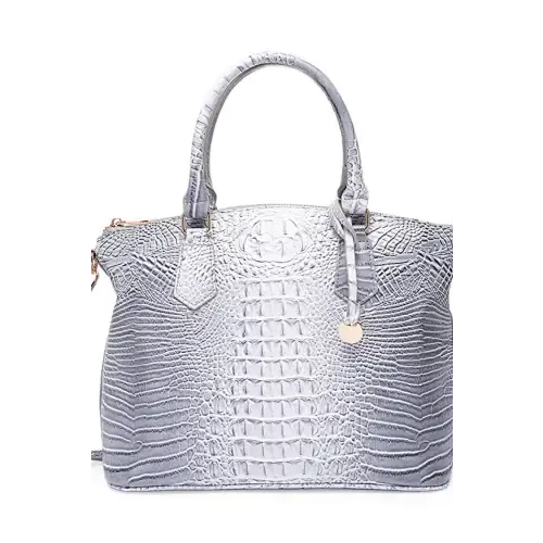 Stylish Crocodile-Pattern Leather Handbag