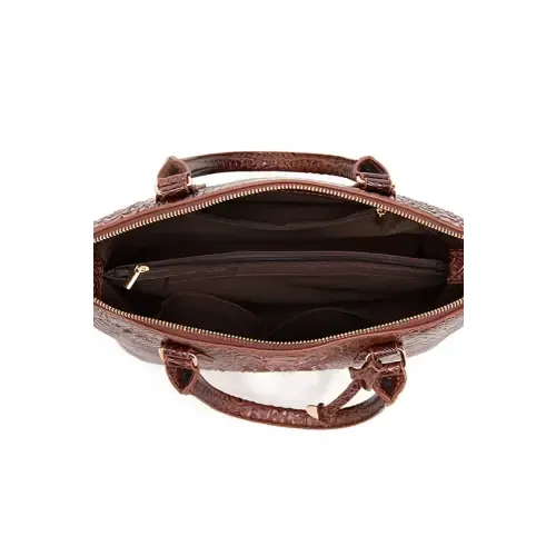Stylish Crocodile-Pattern Leather Handbag
