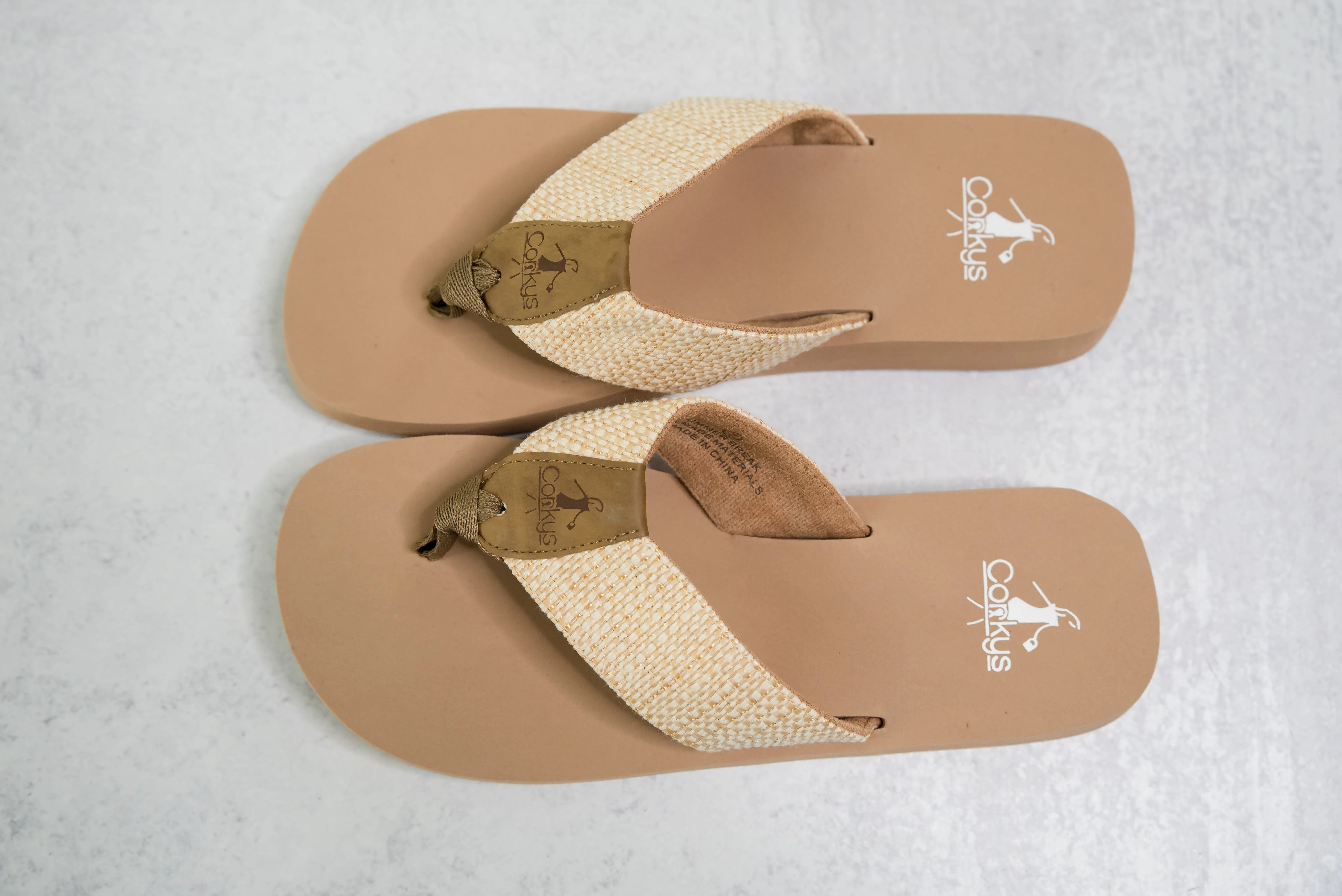 Summer Break Sandals in Raffia