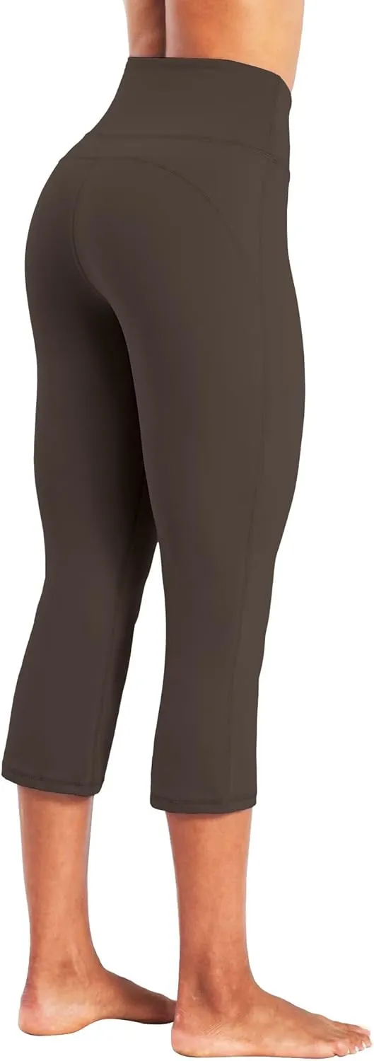 Sunzel High Waist Mini Flared Leggings for Women, Tummy Control Casual Flare Yoga Pants for Yoga Workout Gym