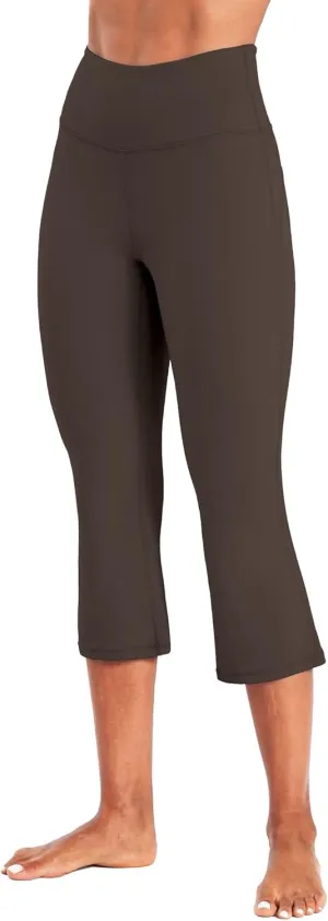 Sunzel High Waist Mini Flared Leggings for Women, Tummy Control Casual Flare Yoga Pants for Yoga Workout Gym