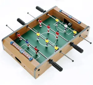 Tabletop Foosball Table- Portable Mini Table Football/Soccer Game Set with Two Balls and Score Keeper for Adults and Kids Ideal Gift