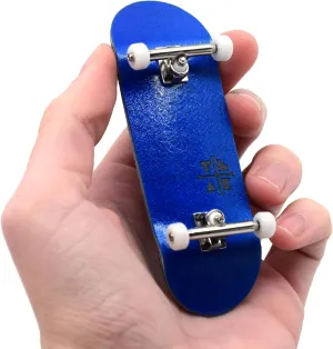 Teak Tuning 32mm Pro Fingerboard Complete - Fully Assembled with Pro Level Components - Pro Shaped Wooden Deck (32x97mm), UltraSpin Bearing Wheels, Prodigy Gen2 Trucks - Blue Blizzard