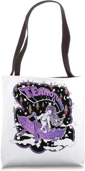 Teamstrange Punk Rock Rocket-Girl Design Tote Bag