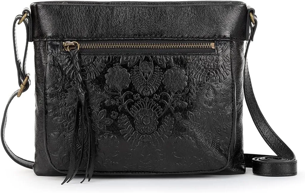 The Sak Womens Sanibel Leather Mini CrossBody Bag