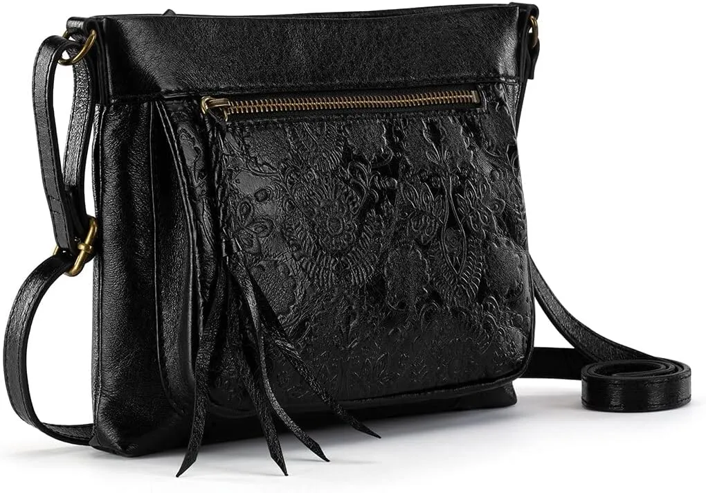 The Sak Womens Sanibel Leather Mini CrossBody Bag