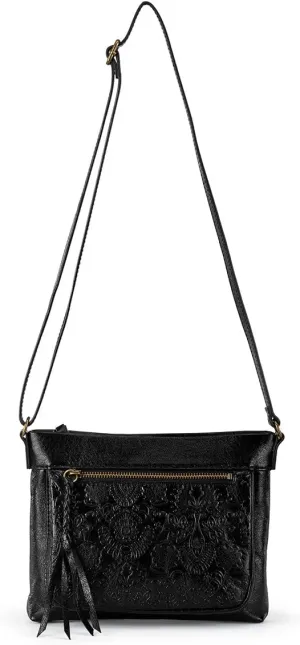 The Sak Womens Sanibel Leather Mini CrossBody Bag