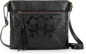 The Sak Womens Sanibel Leather Mini CrossBody Bag