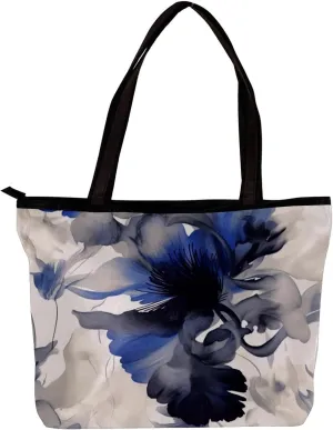 The Tote Bag For Women,Purses For Women,Handbags For Women,Abstract Blue Seaweed Camouflage Handbags