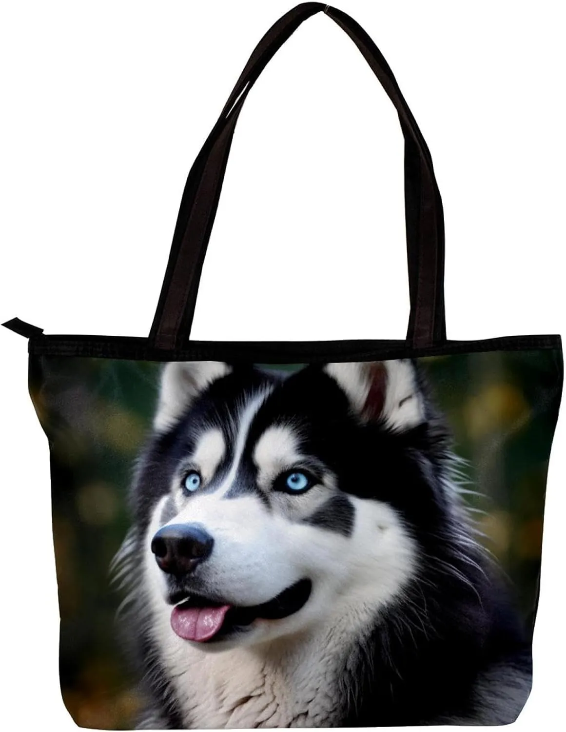 The Tote Bag For Women,Purses For Women,Handbags For Women,Alaskan Dog Funny Tongue Handbags