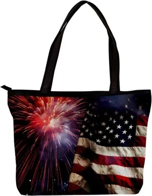 The Tote Bag For Women,Purses For Women,Handbags For Women,American Flag Celebration Handbags