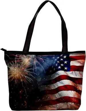The Tote Bag For Women,Purses For Women,Handbags For Women,American Flag Celebration Handbags