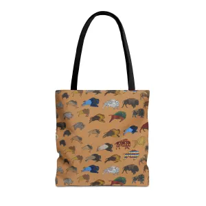 Tote Bag, Brown, Bison Transition, Buffalo, Native American