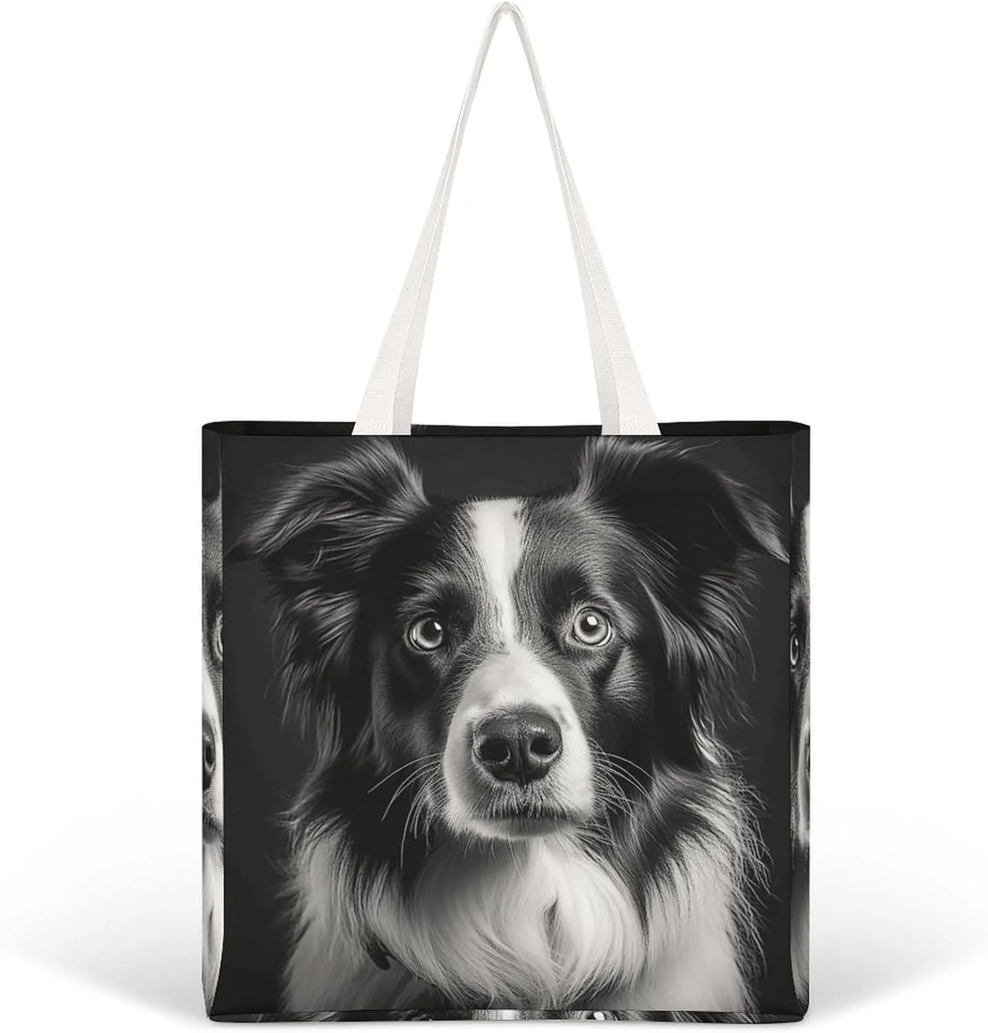 Tote Bag Laptop Handbag Small Hound Pattern Grocery Bag Canvas Shoulder Bag Crossbody Bag for Travel