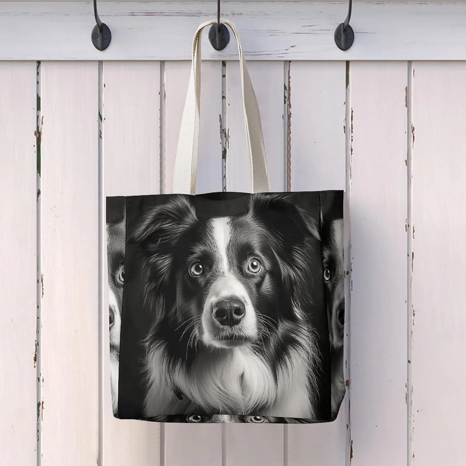 Tote Bag Laptop Handbag Small Hound Pattern Grocery Bag Canvas Shoulder Bag Crossbody Bag for Travel