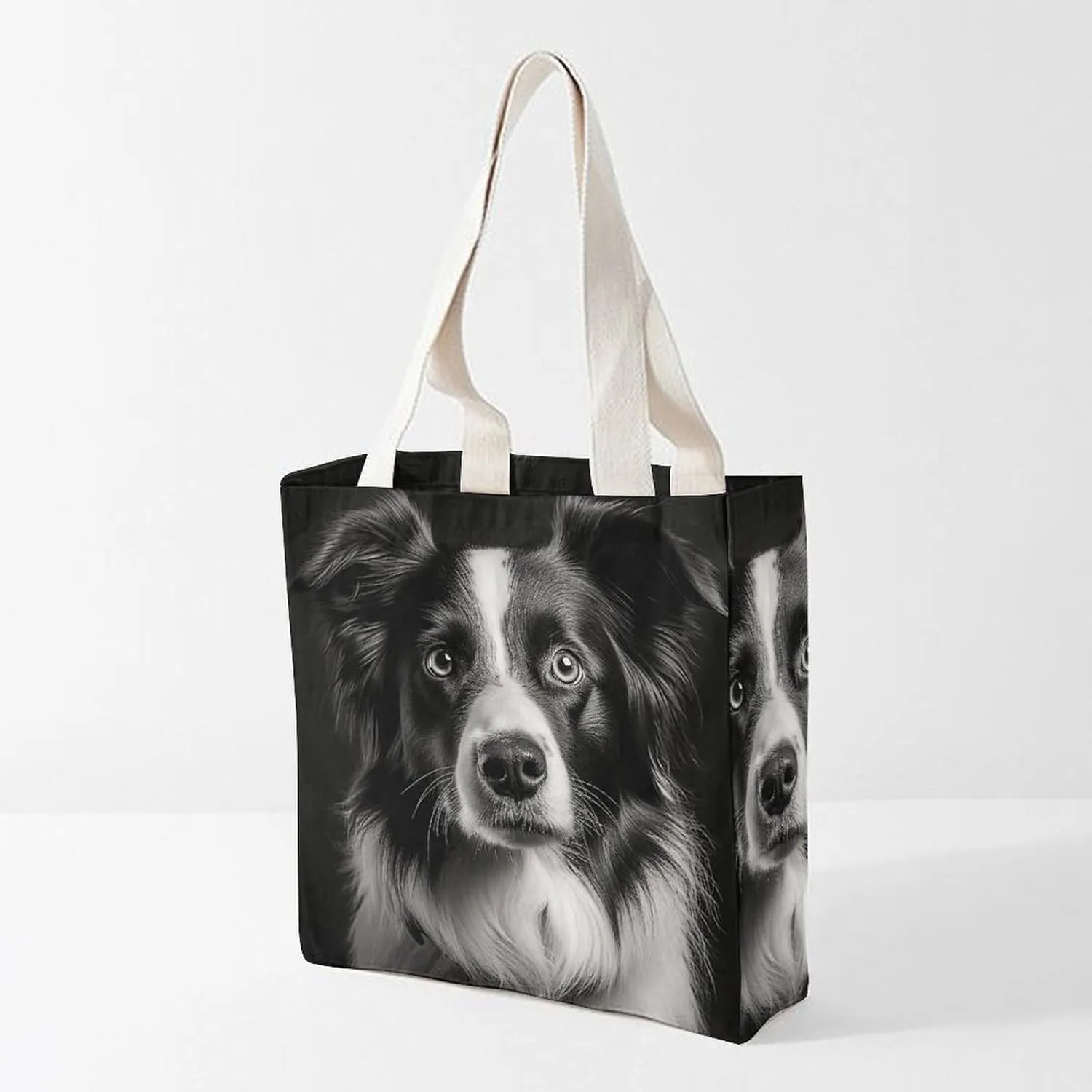 Tote Bag Laptop Handbag Small Hound Pattern Grocery Bag Canvas Shoulder Bag Crossbody Bag for Travel