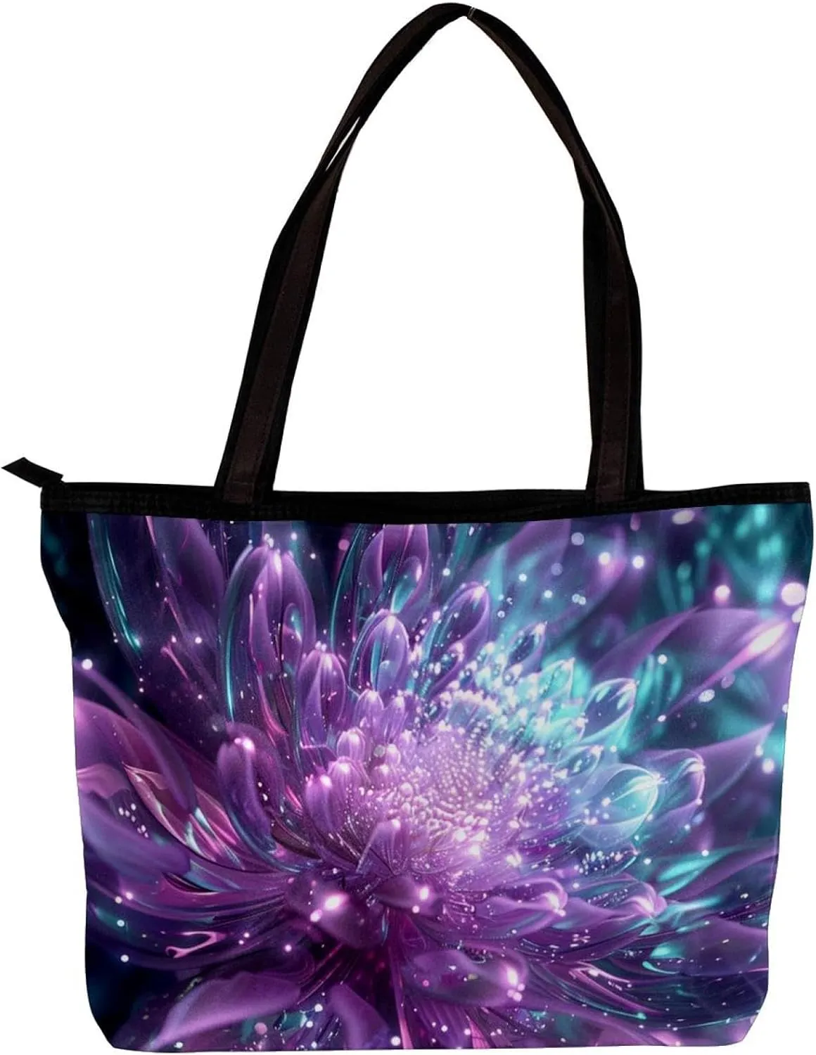 Tote Bags for Women,Womens Handbags,Small Tote Bag,Firework Celebration Holiday Pattern