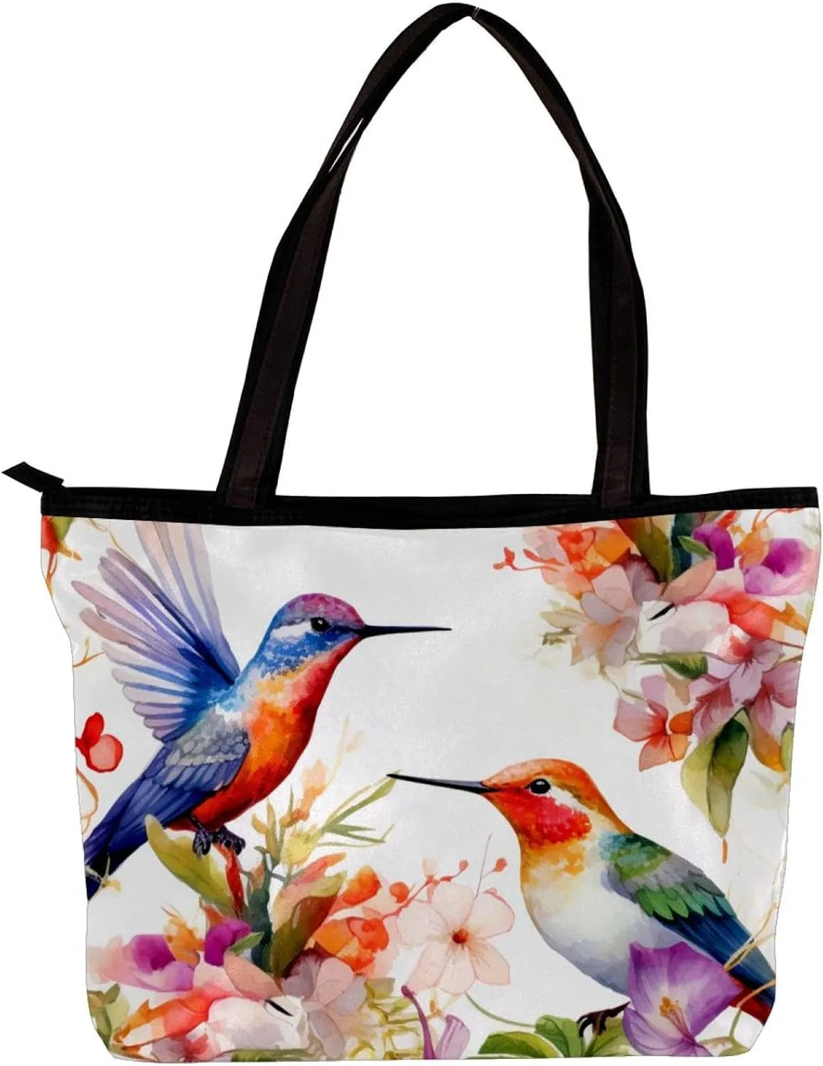 Tote Bags for Women,Womens Handbags,Small Tote Bag,Flowers and Birds Flower Bush