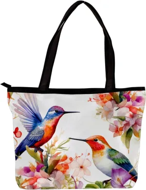 Tote Bags for Women,Womens Handbags,Small Tote Bag,Flowers and Birds Flower Bush