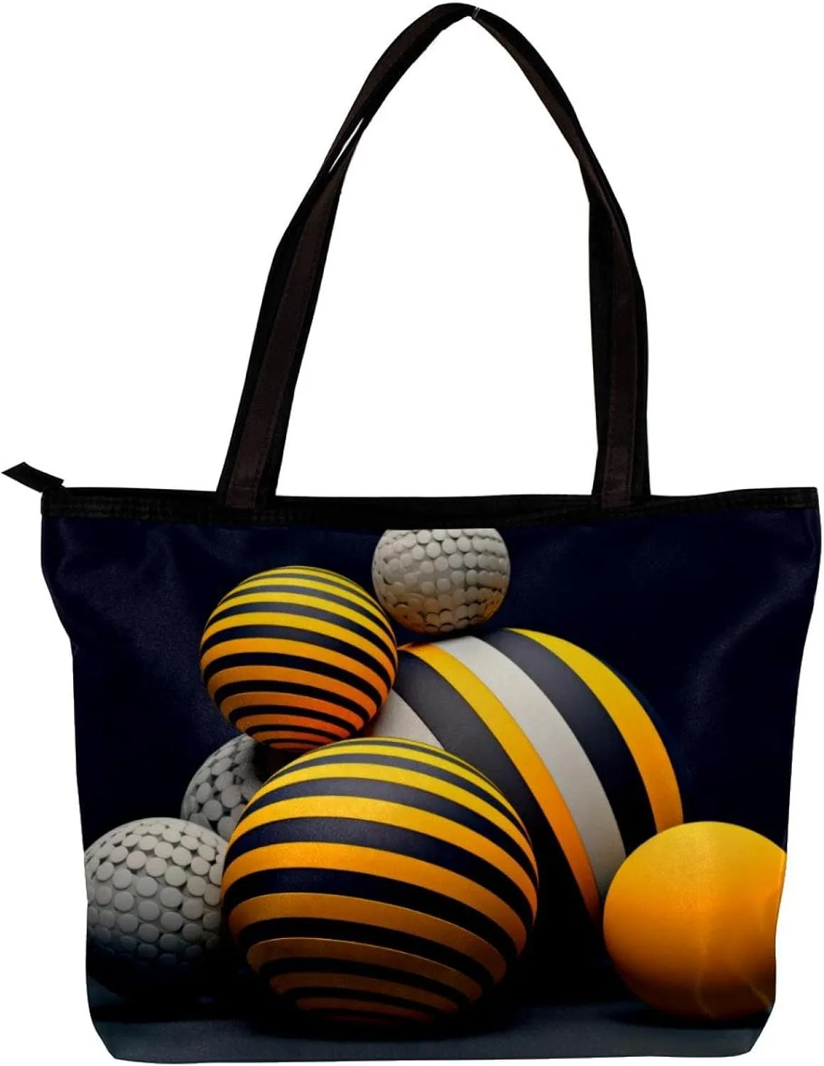 Tote Bags for Women,Womens Handbags,Small Tote Bag,Spheres Stripe Vector Art Pattern