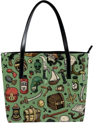 Tote Bags, Large Tote Bag, Women's Tote Handbags, Nautical Anchor Ocean Summer, Tote Bags for Women