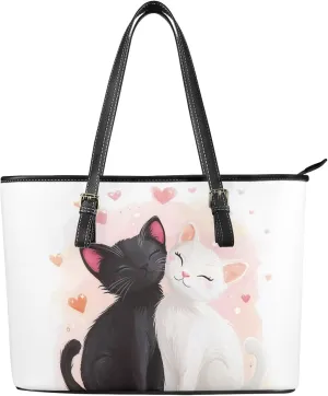 Tote Purse Bags Lightweight Oversized Womens PU Leather Top Handle Satchel Handbags with Zipper Pockets