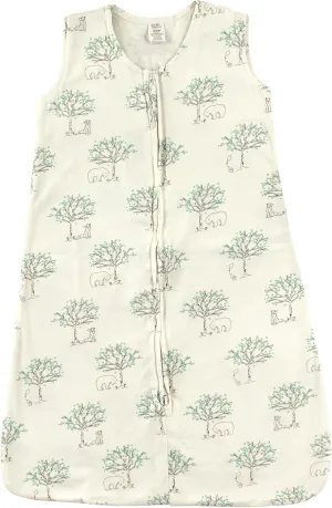 Touched by Nature Unisex Baby Organic Cotton Sleeveless Wearable Sleeping Bag, Sack, Blanket, Birch Tree, 6-12 Months