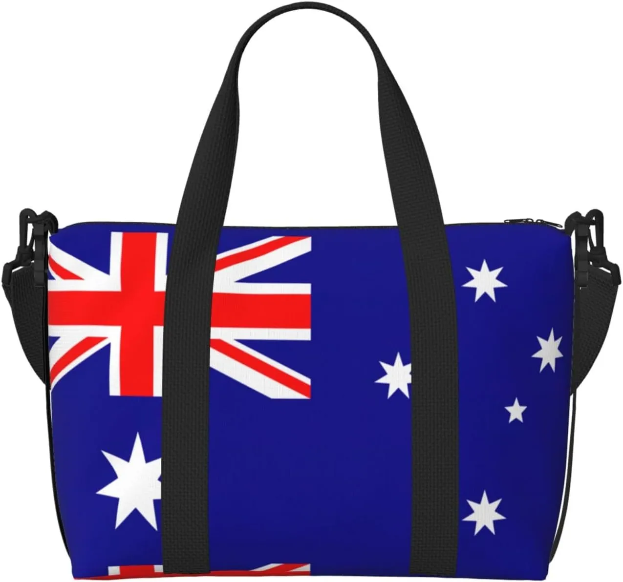 Travel Duffle Bag Weekender Bag Carry On Tote Bag Sport Gym Bag for Women Men Australian flag Print