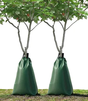 Tree Watering Bags, 20 Gallon Slow Release Watering Bag for Trees, Slow Release Drip Tree Irrigation System, Drip Irrigation Bag for Newly Planted or Established Trees (2 Pack)