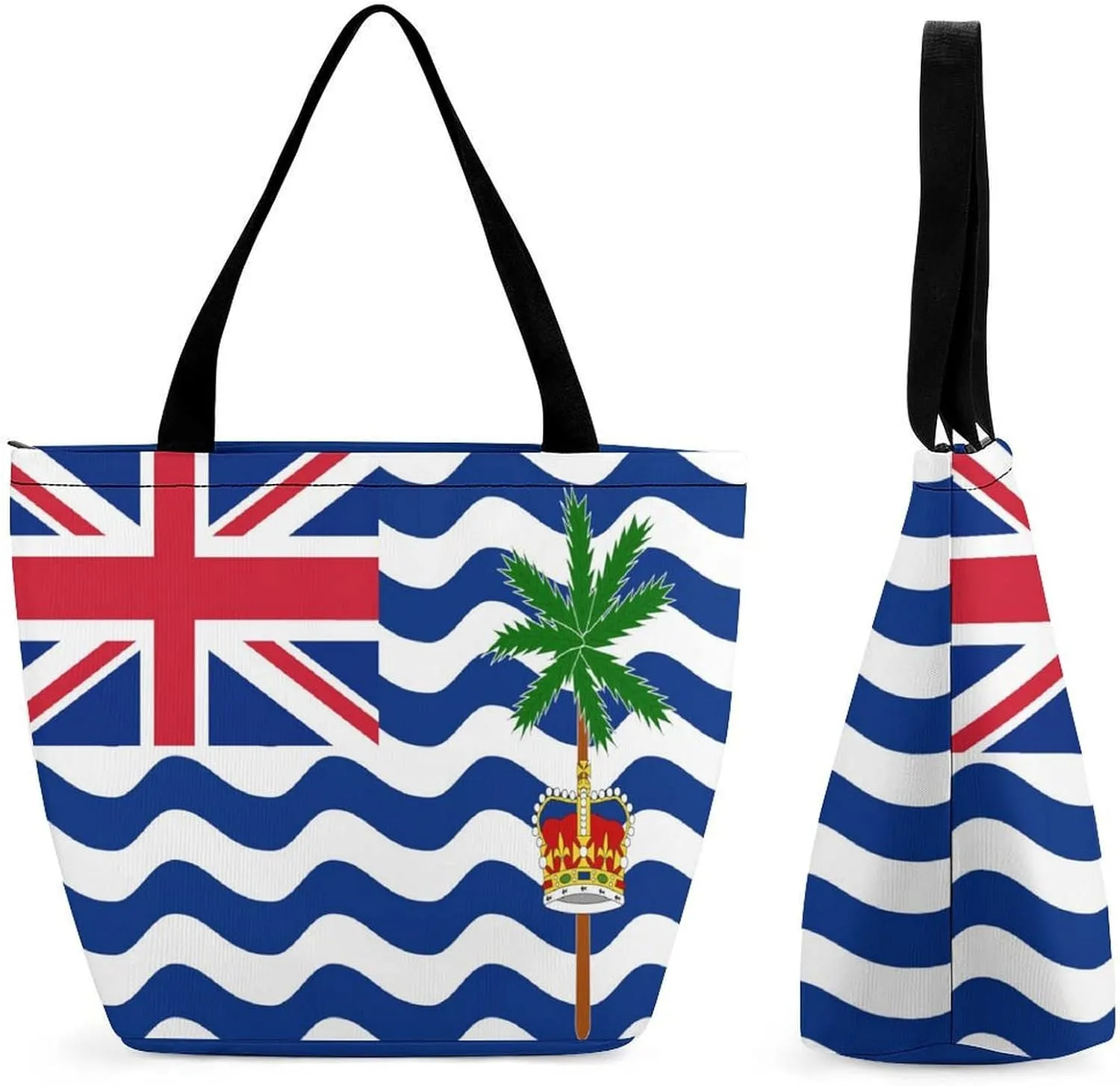 Trendy American Samoa Flag Women's Large Handbag with Zipper for Work and Weekend Activities
