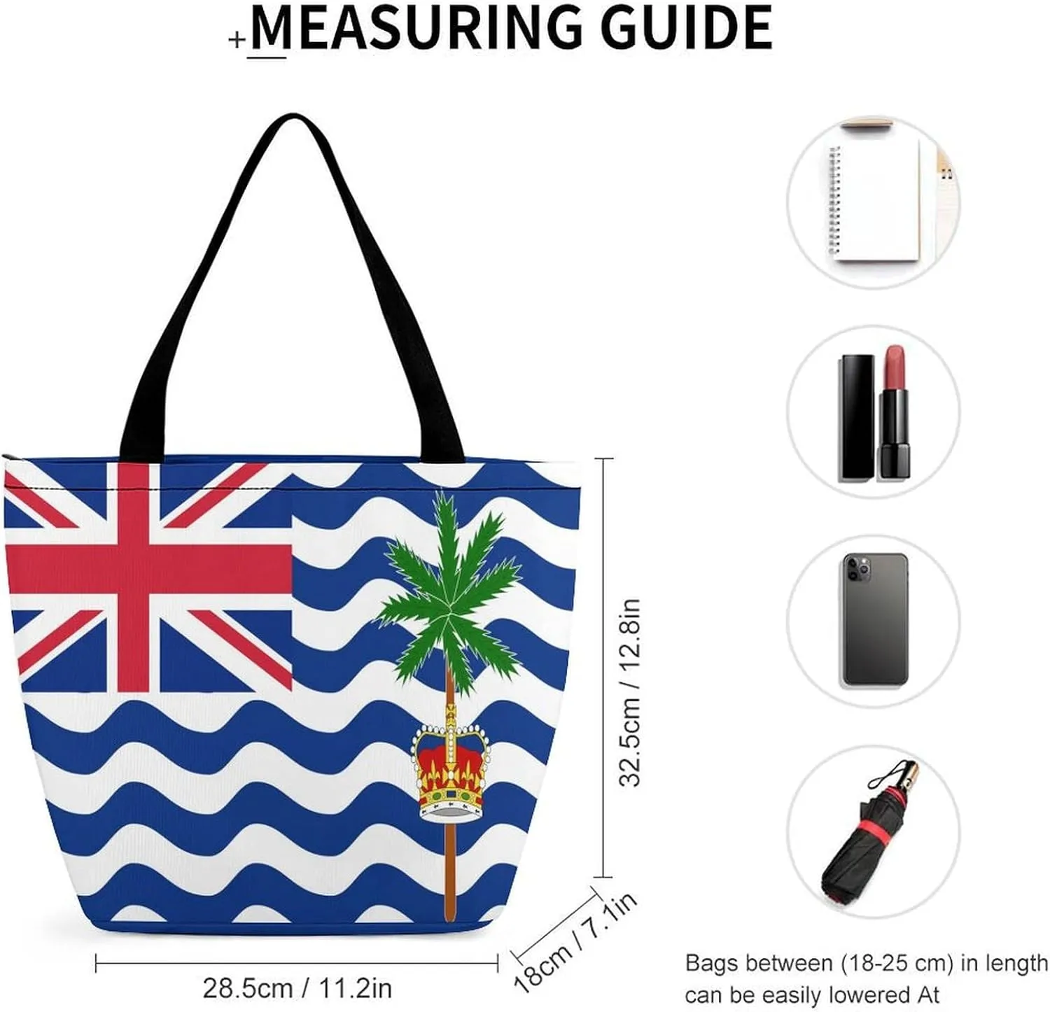 Trendy American Samoa Flag Women's Large Handbag with Zipper for Work and Weekend Activities