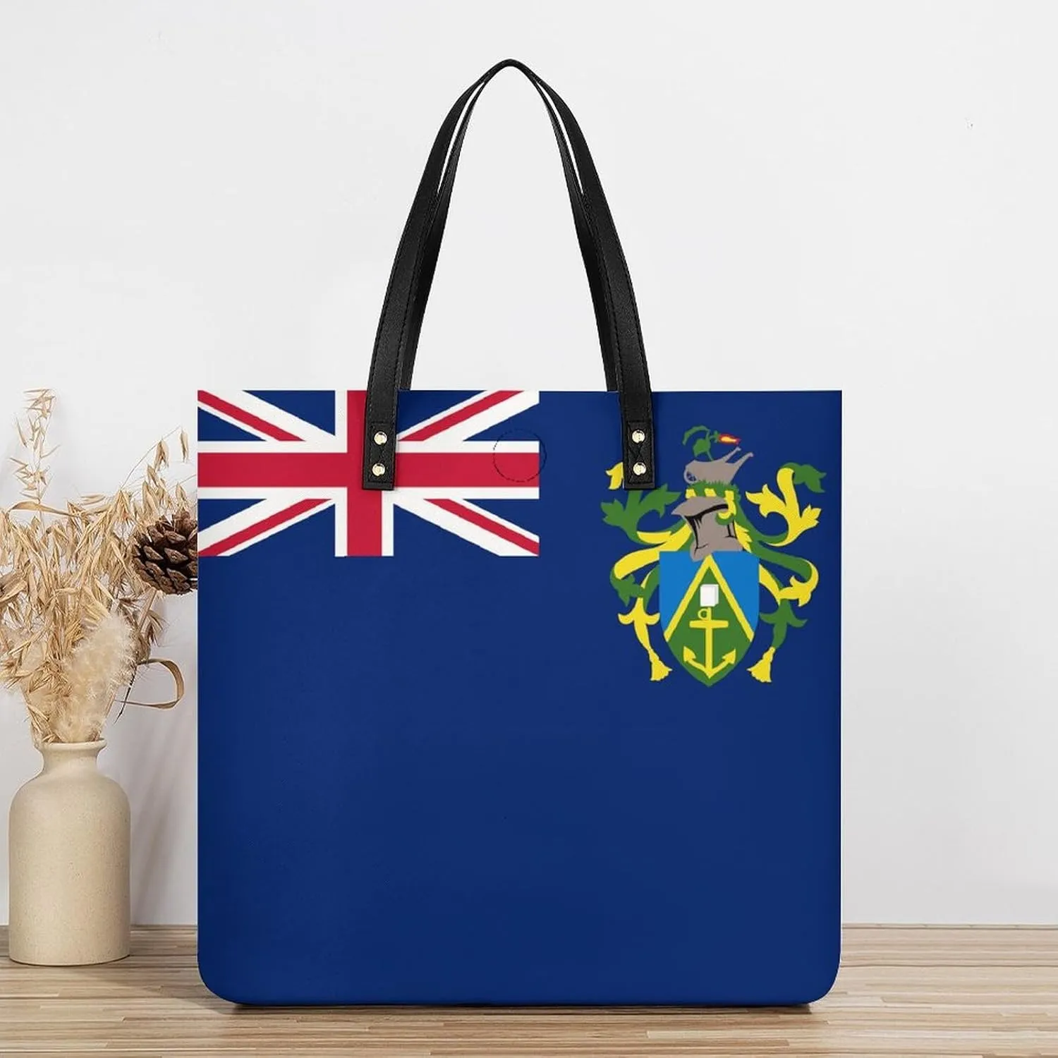 Trendy Pitcairn Lslands Flag Women's Tote Bag Spacious Handbag for Work Travel and Casual Outings