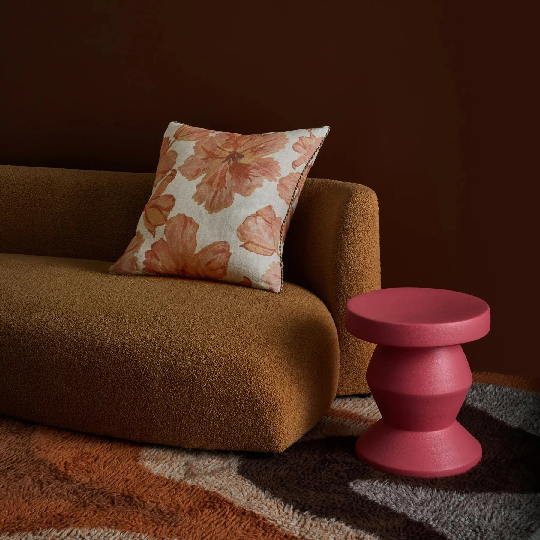 TULIP PALE PINK CUSHION 60CM