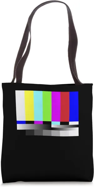 TV Color Bars Broadcaster Journalist News Anchor Reporter Tote Bag