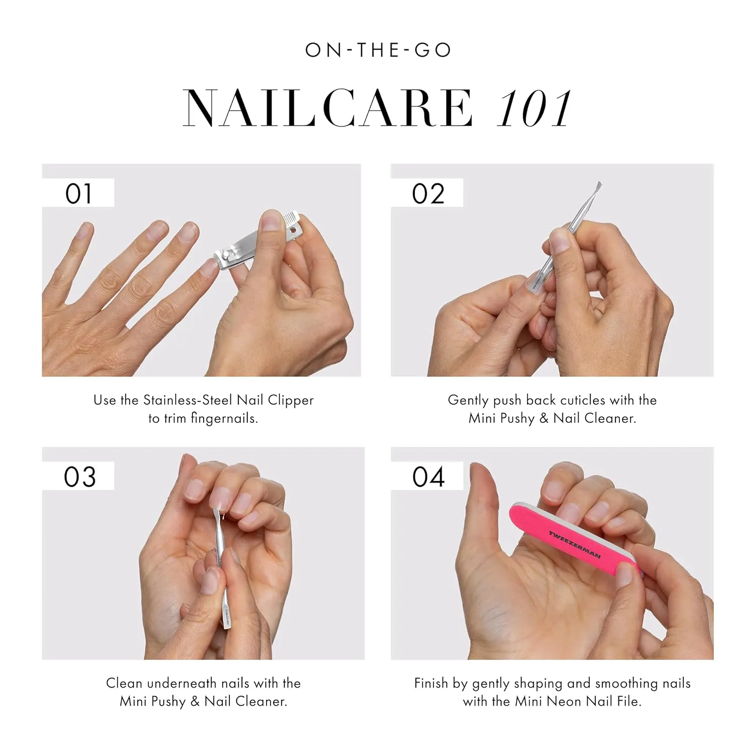 Tweezerman Mini Neon Nail Care Kit