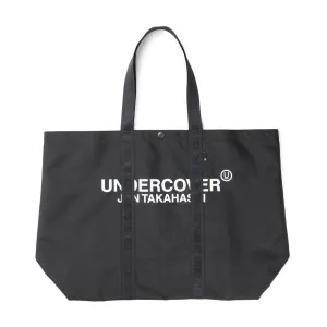 undercover logo tote bag large (black)