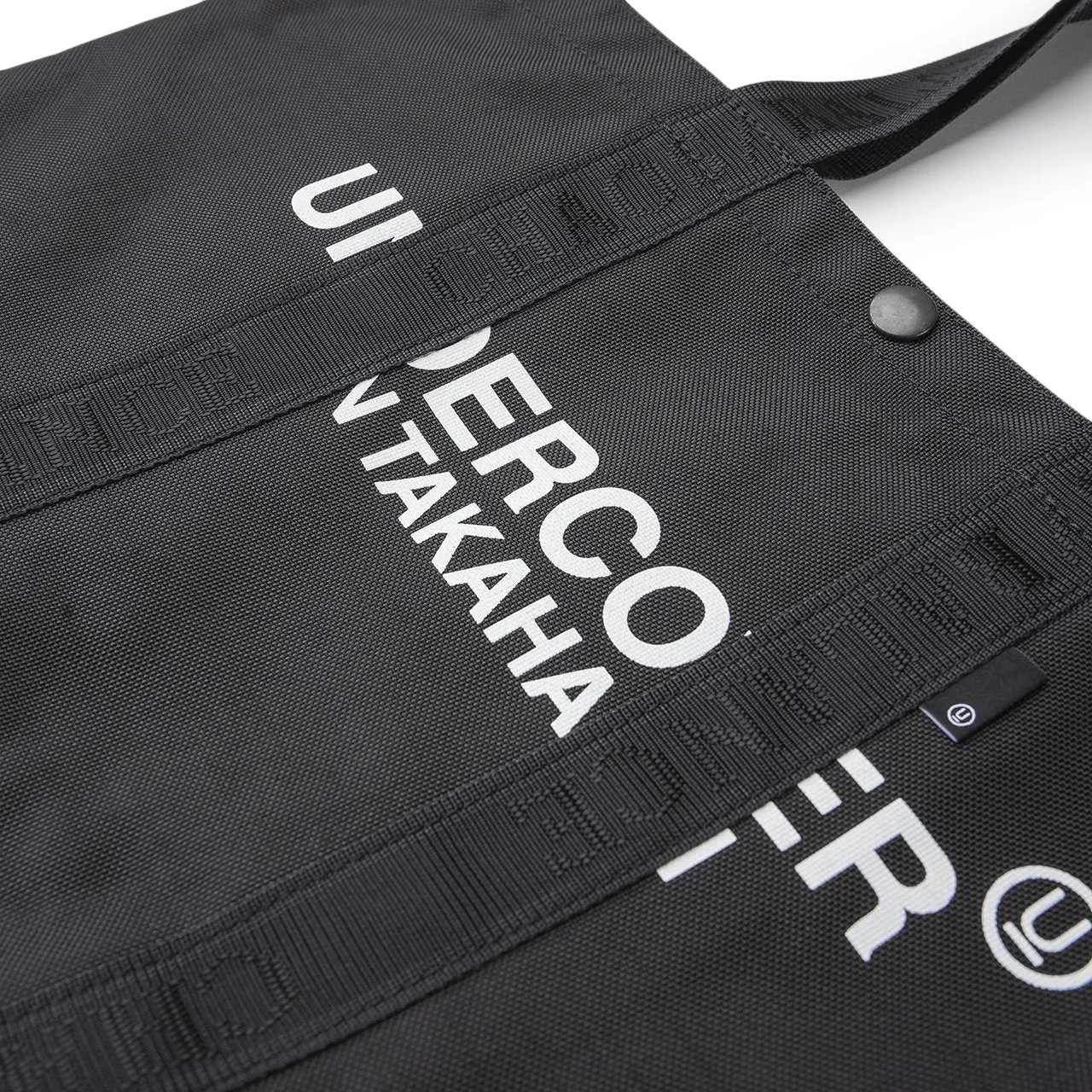 undercover logo tote bag large (black)