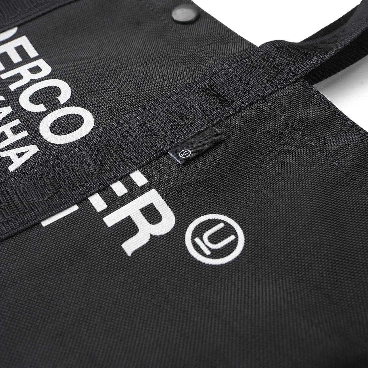 undercover logo tote bag large (black)